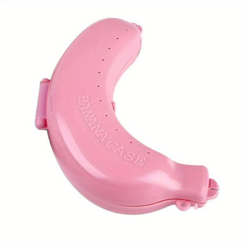 1pc Adorable Banana Protector Container - Durable Plastic Food Storage Case with Snap-Lock Lid | Portable Travel Box for Outdoor