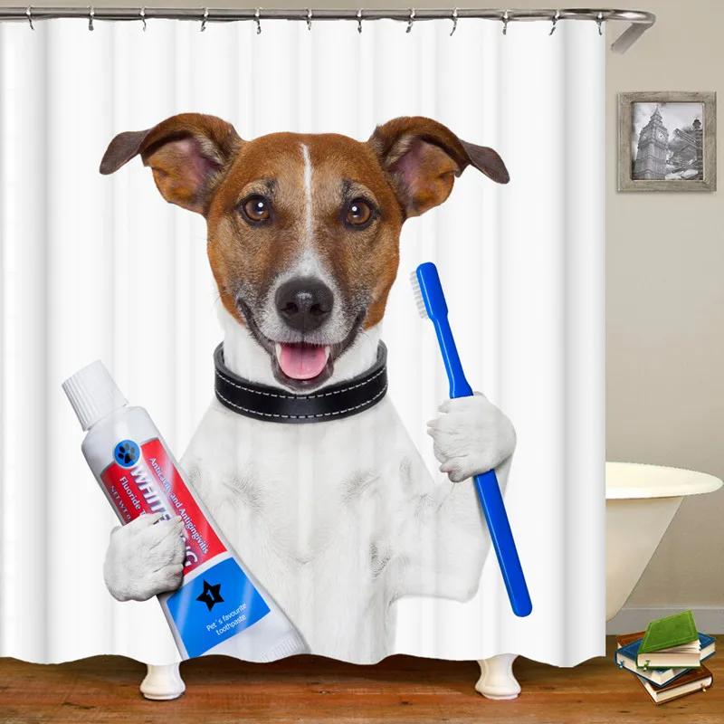 Забавный динозавр занавеска для душа ванная комната динозавр крутой для детей мальчики силуэт животное тень мультфильм белая ткань ванная комната домашний декор