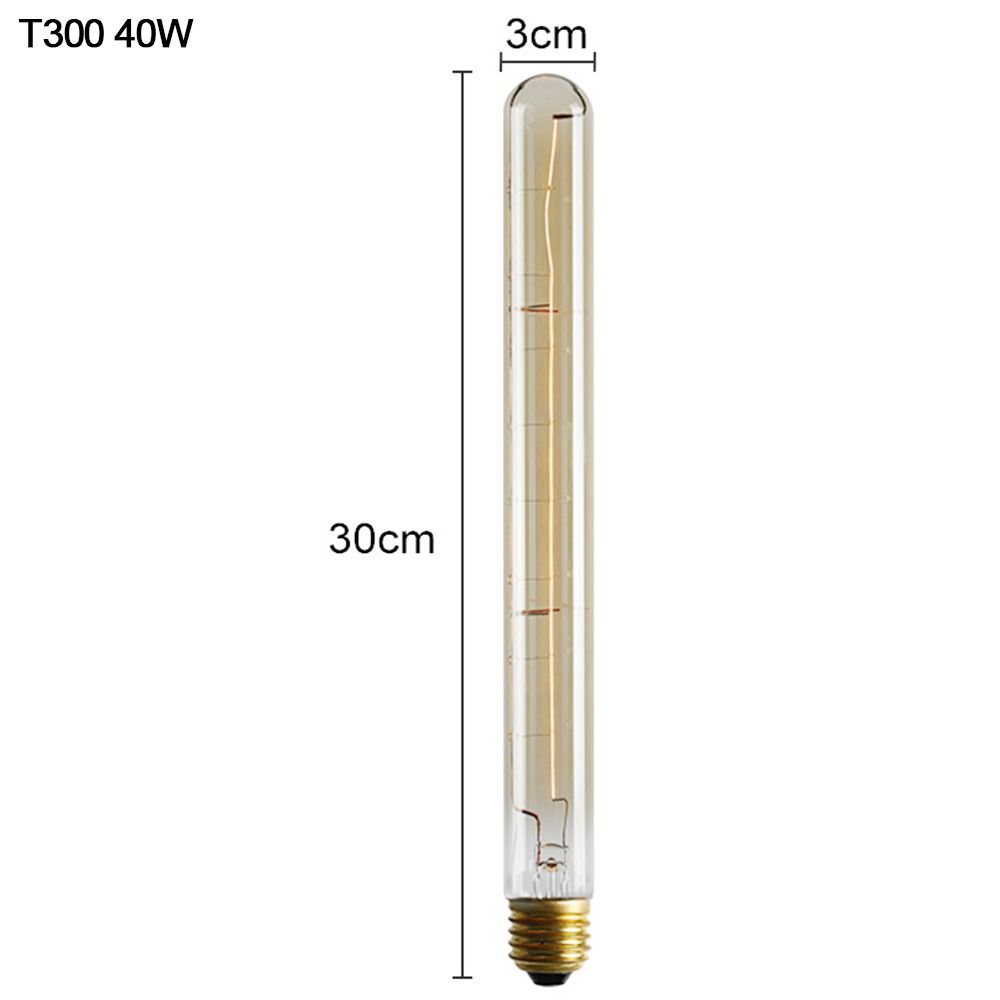 E27 патрон Шаровой светильник Антикварная лампа накаливания Декоративная лампа Эдисона Винтажная ретро-лампочка Стеклянная нить накаливания