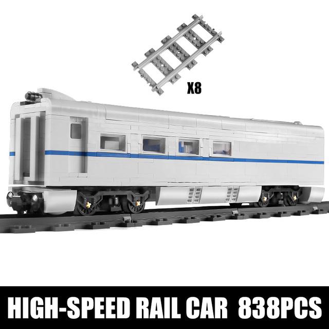 MOULD KING MOC The QJ Steam Locomotives Remote Control Train Building Blocks Bricks Kids Educational DIY Toys Christmas Gifts