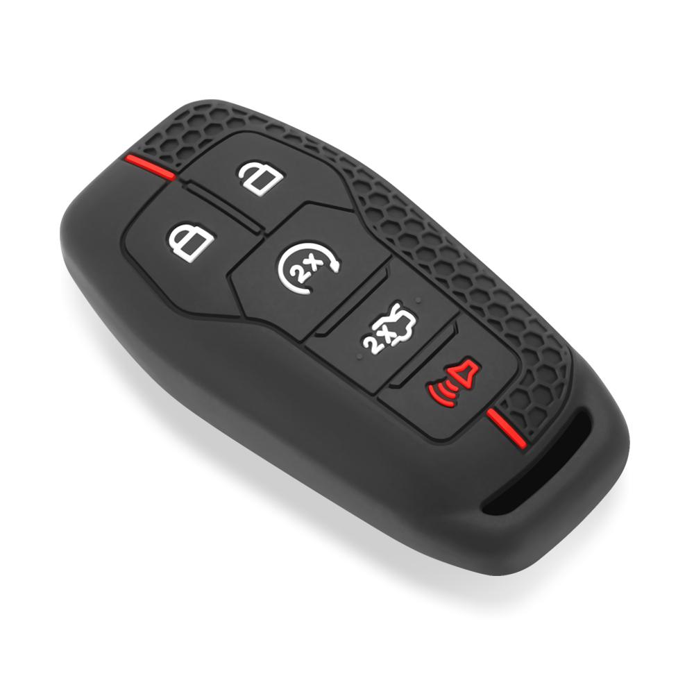 5 Button Silicone Car Remote Key Fob Shell Cover Case For Ford Fusion Mondeo Mustang F-150 Explorer Edge 2015 2016 2017 2018