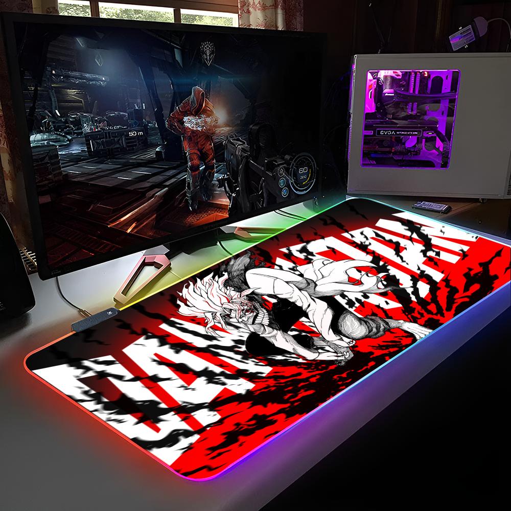 Коврик для мыши Аниме D-Dandadanes Коврик для мыши с RGB-подсветкой Коврик для мыши для ноутбука Коврик для мыши для ноутбука Игровой Коврик для компьютерного стола Игровые аксессуары