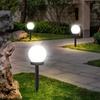 LED Solar Globe Powered Garden Light Waterproof for Yard  Patio  Landscape Cool White Solar Outdoor Light