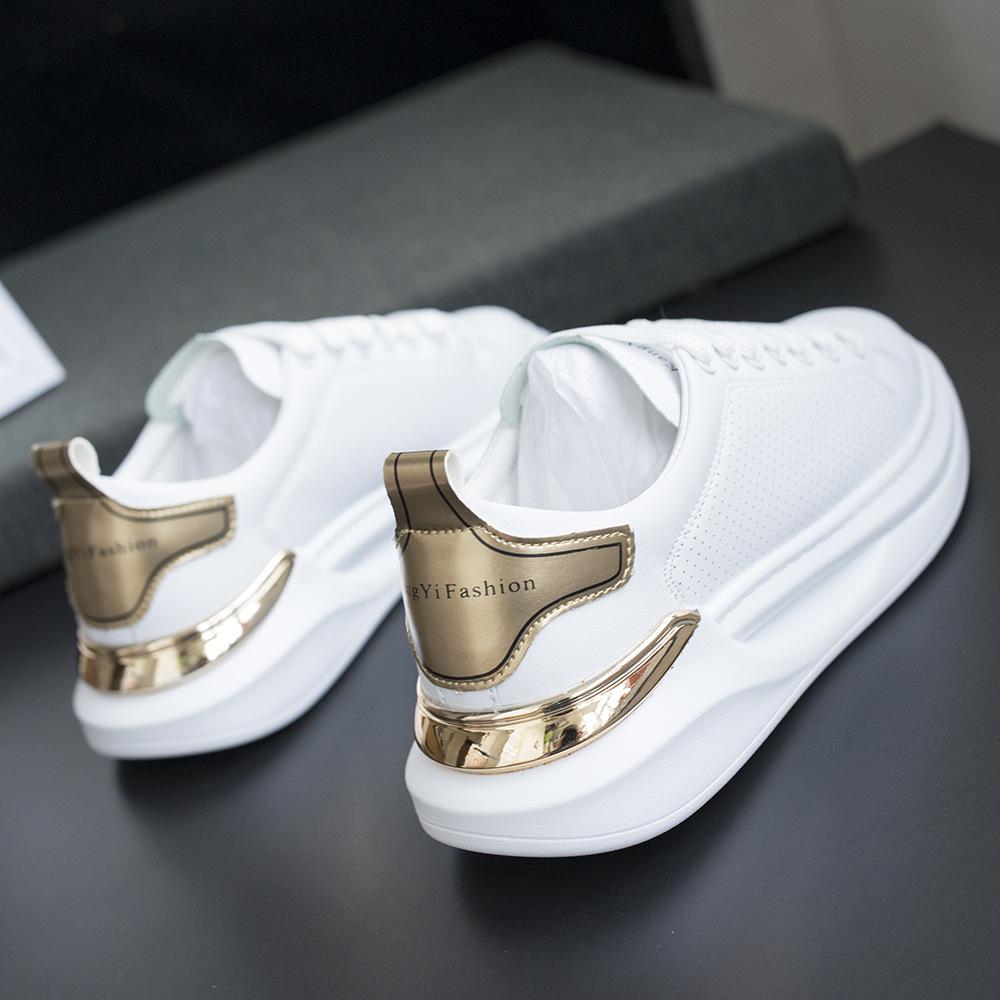 Fashion New Autumn White Shoes, Men's Sports Shoes, Couple's Casual Shoes, Thick-soled Sneakers, Tennis Shoes, Women's Running Shoes