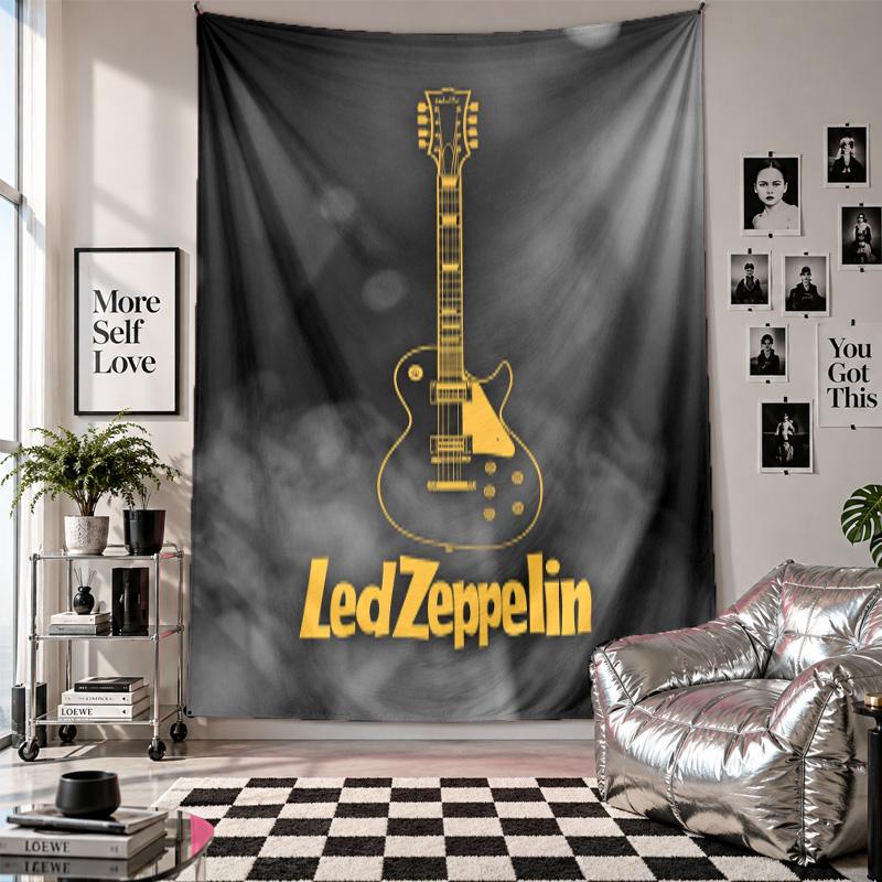 Led Zeppelin Wall Tapestry Home Decor Wall Hanging Cloth for Bedroom Living Room Background