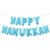 Happy Hanukkah Banner Hanukkah Party Decorations Chanukah Festival Garland Party Supplies for Fireplace Mantle, Happy Chanukah 16 inch Multicolor