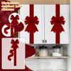 Christmas Cabinet Ribbons Bows For Kitchen Large Christmas Door Ribbon Cabinet Bows For Gifts Xmas Tree Home Wall Furniture Party Decorations