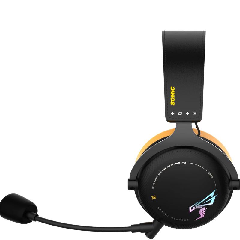 Беспроводные Bluetooth-наушники Somic G760 с 3 режимами подключения, сверхнизкая задержка 35 мс, игровая беспроводная гарнитура с подсветкой
