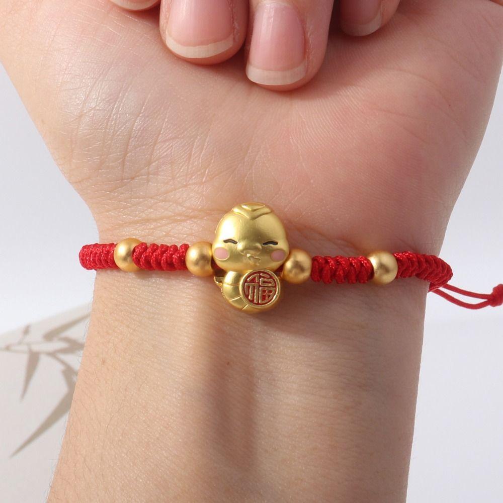 New Year Snake Year Bracelet Hand Rope Fortune Bracelet Unique Lucky Red Rope Decoration