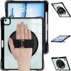 For iPad Air 13 (2025)/(2024)/Pro 12.9 (2022)/(2021)/(2020)/(2018) Case Kickstand PC+TPU+Acrylic Clear Tablet Cover