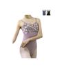 ProDance Variation Velvet Cute and Stylish Ballet Leotard PK006MA Black Camisole, (L, Floral)