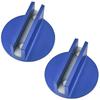 Socpuro Magnetic Jack Pad 2 Pack Slotted Aluminum Magnetic Jack Pad 2T Jack Universal
