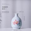 Hand Drawn Small Vase Mini Ceramic Hydroponic Planter Blue and White Porcelain Flower Arrangements Home Decoration Accessories