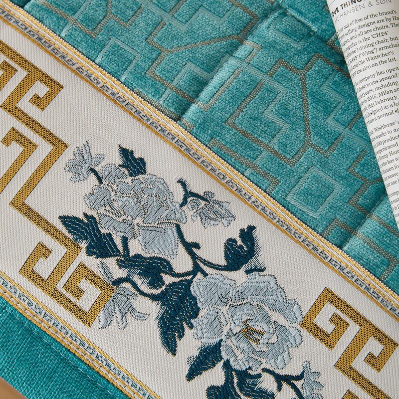 Новые подушки для сидений в китайском стиле, синель, твердая древесина, красное дерево, диванная подушка, противоскользящая ткань, бытовая подушка, утолщенная универсальная подушка для четырех сезонов