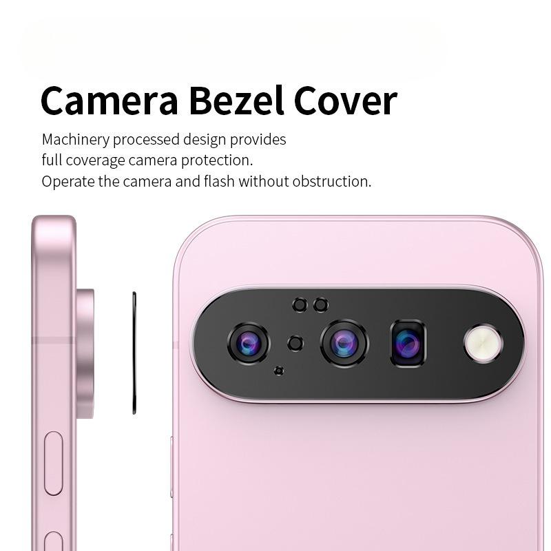 Sticker Metal Bezel Cover Camera Camshield For Google Pixel 10 Pro Xl Pixel10pro For 17pro Max 17 Air Alloy Lens Hollow Antishatter Protector Film