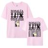 Певица Розалия Rosalia 100% хлопок мужская рубашка 2026 LUX Tour Графика короткий рукав оверсайз Женская с коротким рукавом Дешевая футболка