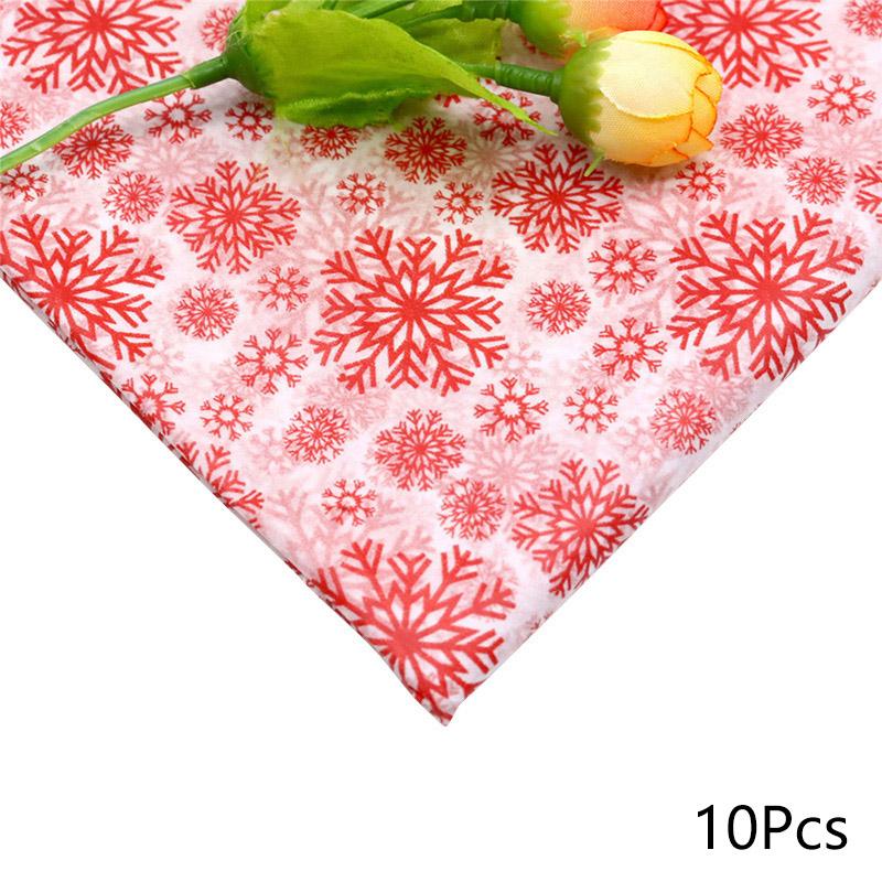 10 листов/мешок Рождественский печатный венок Рождественская снежинка День рождения Фестиваль Поделки 50x66 см