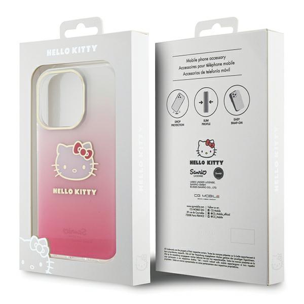 Etui do iPhone 14 Pro Max Hello Kitty Gradient Electrop Różowe