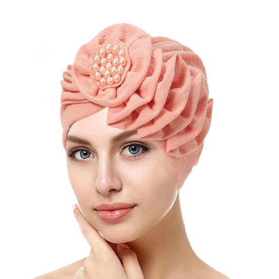 Women Hat Solid Color Fashionable Women Turban Hat Comfortable Decorative Head Wrap for Ladies Girls