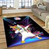 Cute Unicorn Girl Gift Cartoon Carpet Rug for Home Living Room Bedroom Sofa Doormat Decor,Kid Play Area Rug Non-slip Floor Mat