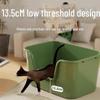 Open Anti-Splash Cat Litter Box with Mat - Easy Clean Kitten Toilet