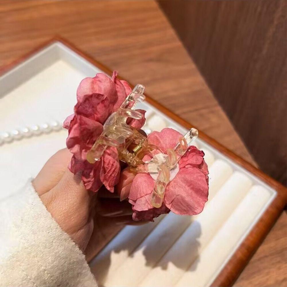 Cloth Children Hair Catches Simulated Flower Hair Crab Clip French Flower Hair Claw Beach