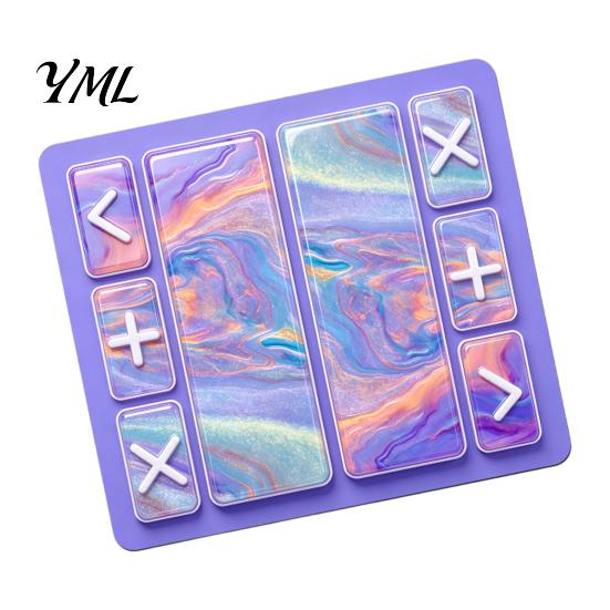 Trading Board for Kids Fidget Mat, Non-Slip Rubber 18" x 16" Portable with Markers Accept Add Reject Toys Game Table Mat