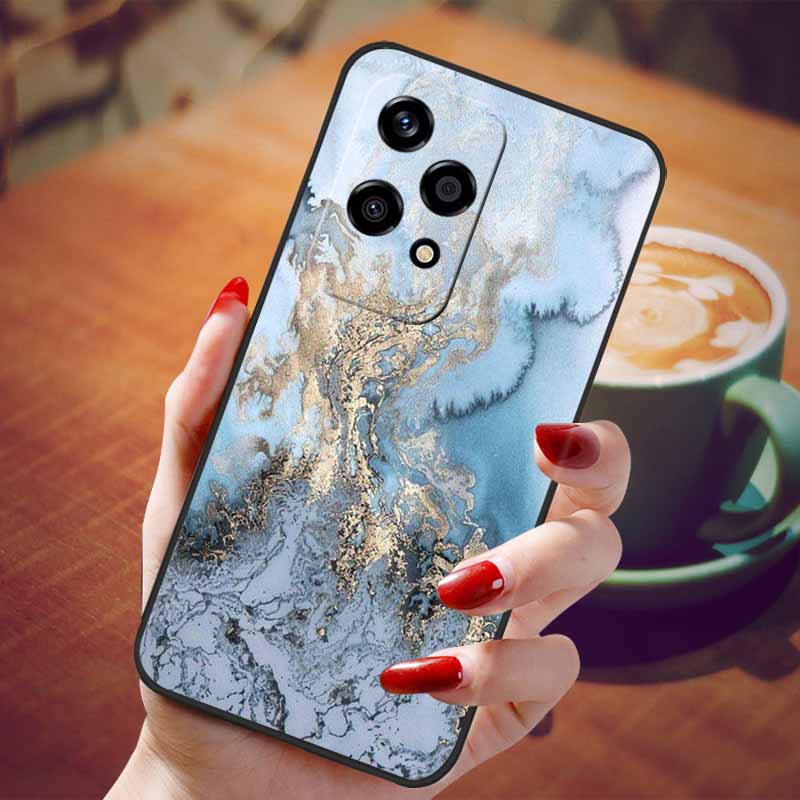 Чехол для Honor 200 Lite Мягкий Силикон Модный Мраморный ТПУ Чехлы для Телефона для Honor200 Lite 200Lite Чехол Capa 6.7'' Ударопрочный Корпус