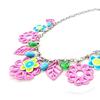 NOA [I9939] - Designer Necklace 'Vahiné' Pink Blue