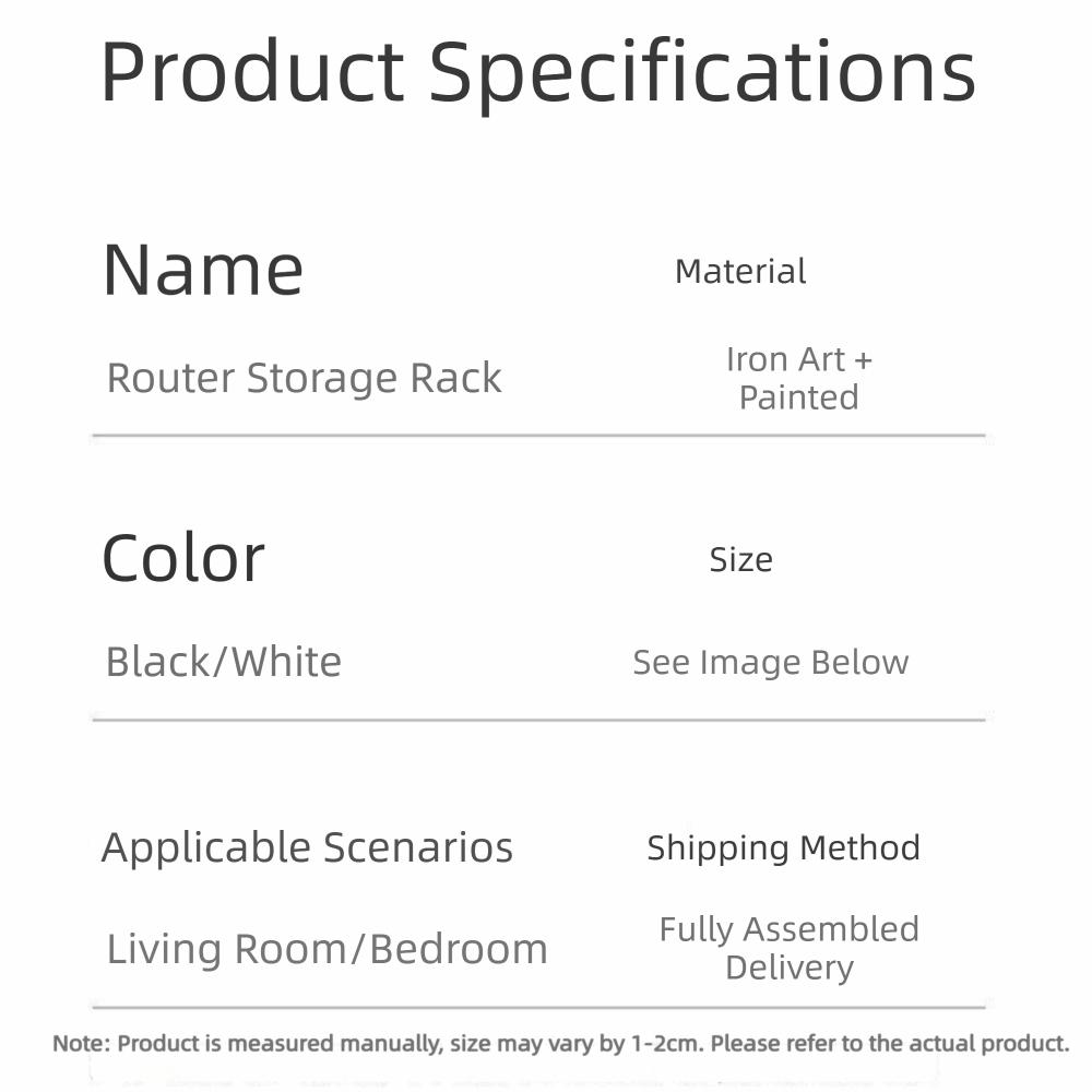 No-Drill Router Shelf Wall Mount Holder Router Storage Box Router Storage Rack Living Room