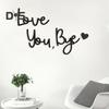 Love You Bye Wooden Sign Wall Decoration Sign Family Entryway Decor Above Door Wall Art Sign for Valentine's Gift Home Entrance Hallway