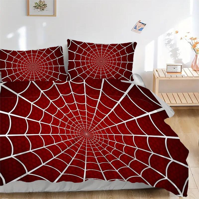 Spider Web Print 3Pcs Bedding Setduvet Cover With 2 Bedropillowcase Home Birthday Gift