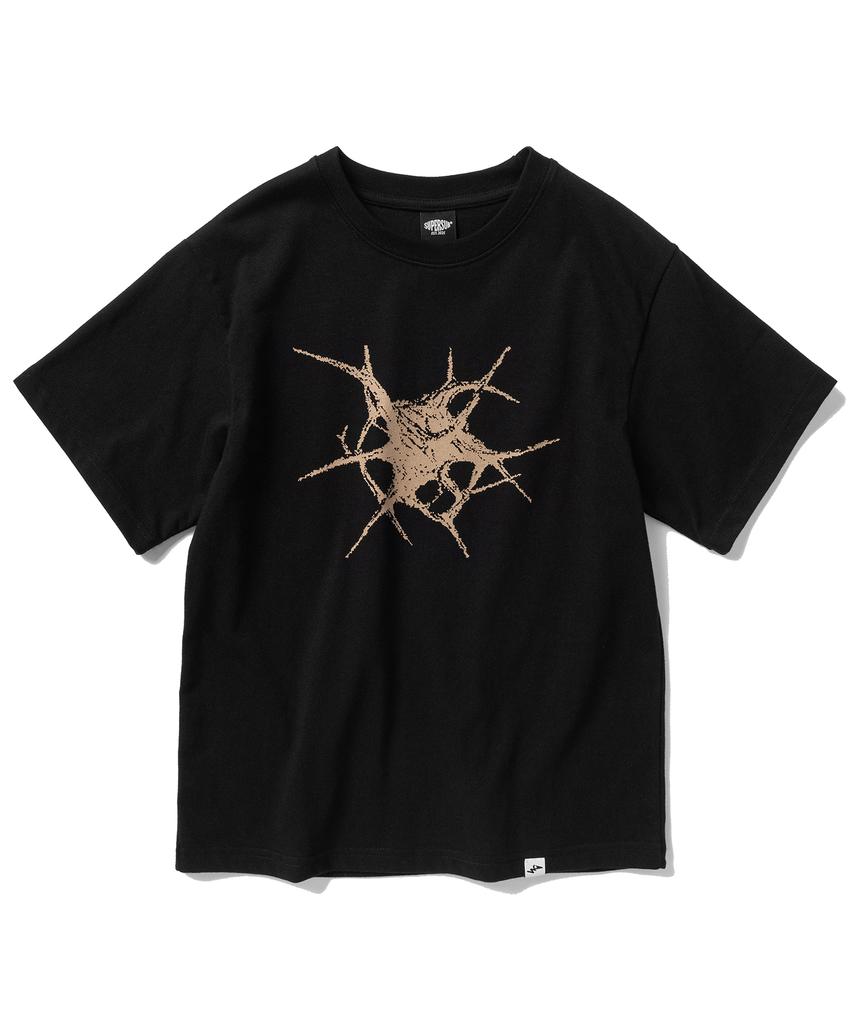 SUPERSUB Crop-футболка с коротким рукавом Void Burst - Черная