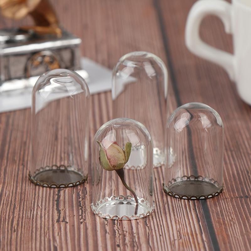 Стеклянный колпак для кукольного домика 25 мм со стеклянной бутылкой с подвеской в ​​базовых стеклянных флаконах