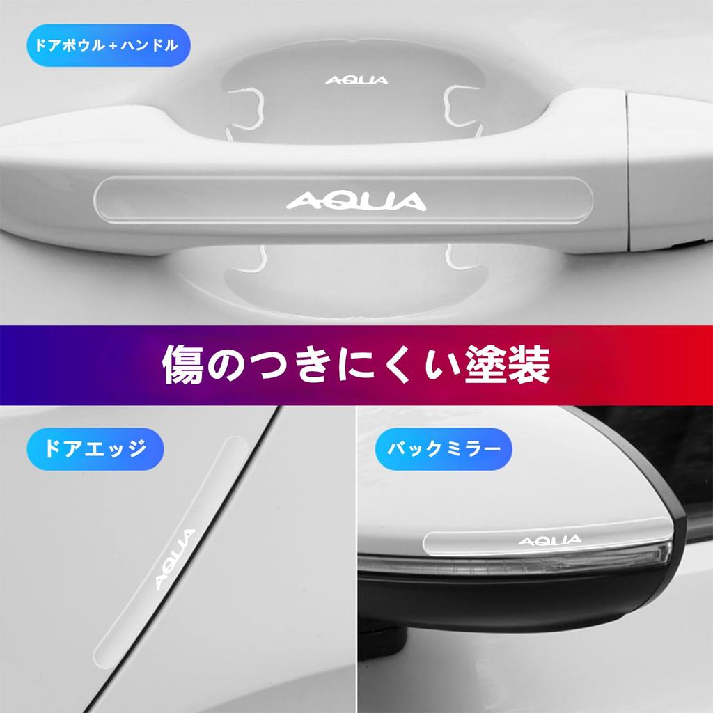 Aqua Door Handle Protectors for All Series|Car Parts|Door Handle Protection & Scratch Resistant|Exterior Parts