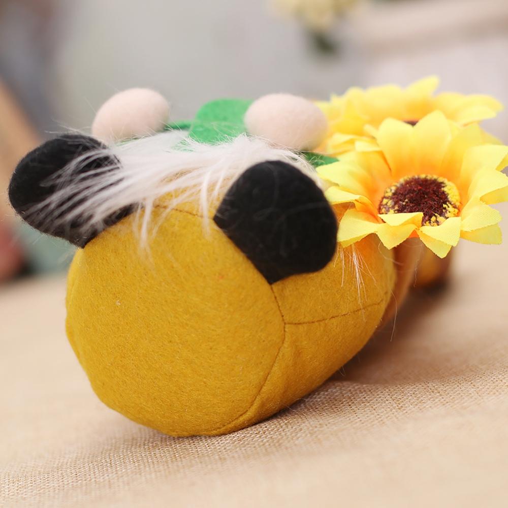 Подсолнух Шведские Гномы Украшения Деревенский Клетчатый Гном для Рождественских Украшений