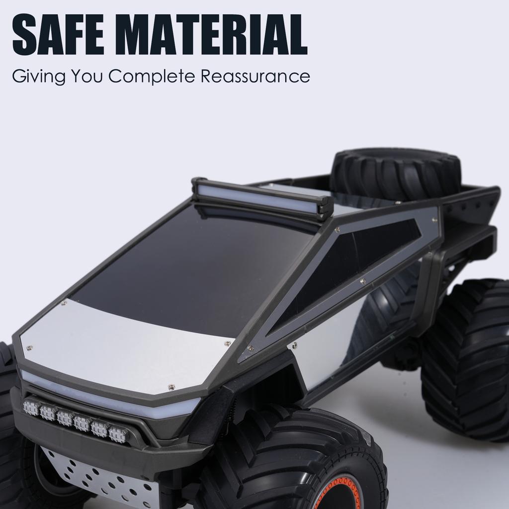 Remote Control Car, 1:12 Scale 2.4GHz All Terrain Off Road Crawler Vehicle Toy with Lights Music 3