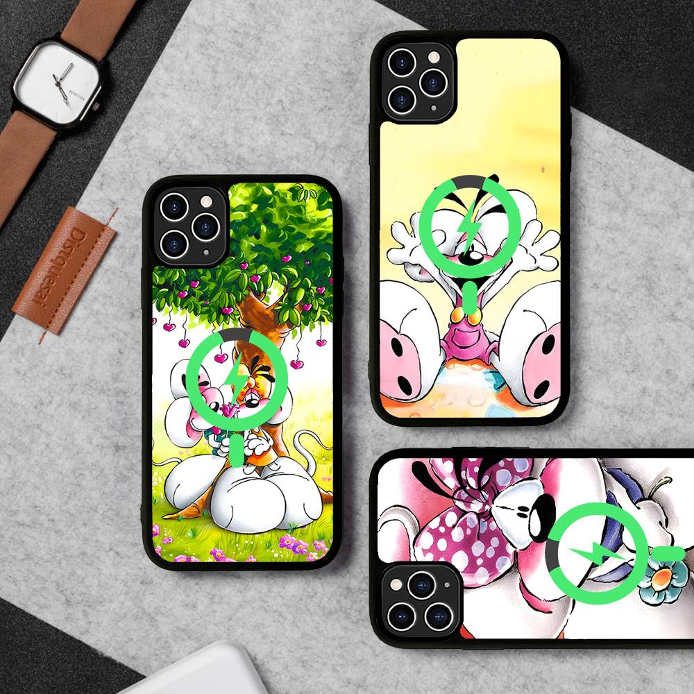 Cartoon D-Diddl Phone Case For IPhone 16 15 14 13 12 11 17 Pro Max Plus Magnetic Wireless Cover