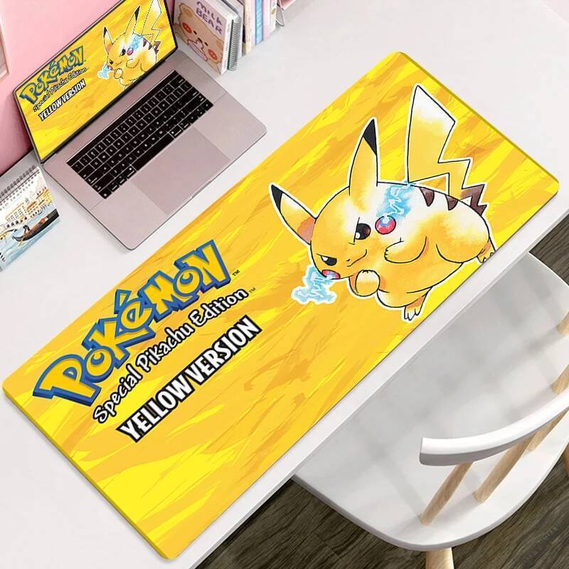 Large Keyboard Table Mat Anti slip PC Gamer Gaming Mousepad Kawaii Pikachues Anime Laptop Pads Rubber Carpet XL Extended Deskmat