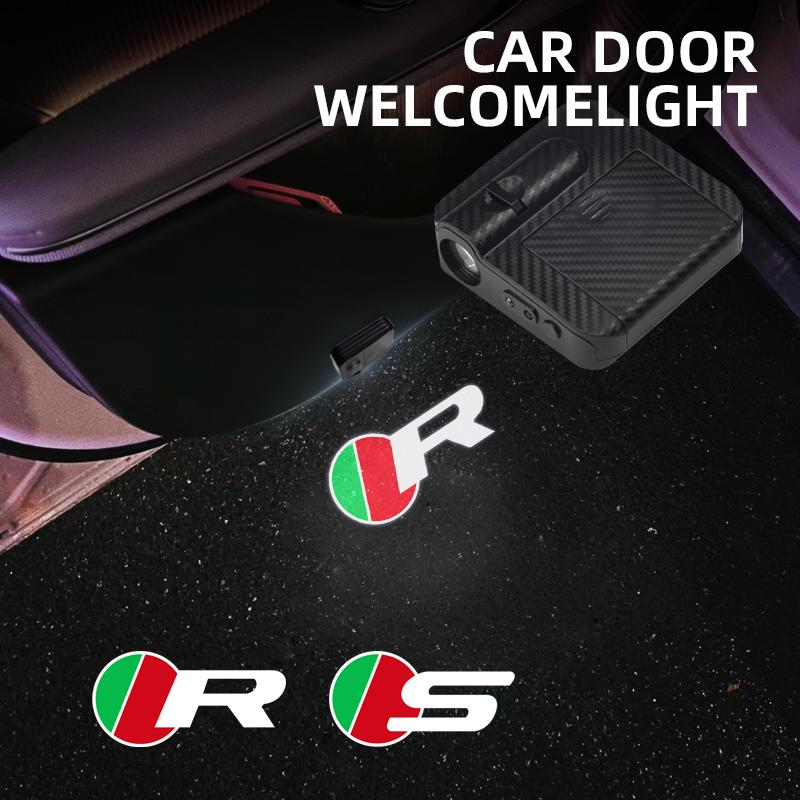 1/2Pcs R S Sport Logo Car Door HD LED Lamps Projector Courtesy Welcome Lights For Jaguar X-Type S-Type XJL XJS XFR XF XE XEL XFL PP29