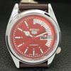 AUTOMATIC VINTAGE REFURBISHED SEIKO 5 6309A JAPAN MENS RED DIAL WATCH A441144-9 Sk-a441144-1