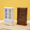 Realistic Wood Shelf Realistic Pretend Play Display Cabinet Model Toy Vintage Display Shelf 1:12 Doll House