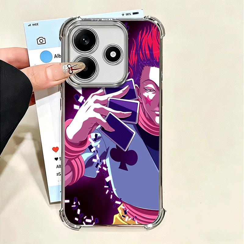 Чехол для телефона Hunter X-Hunters Hisoka Мягкий для Xiaomi Poco X7 X8 Pro Max X6 X5 X3 F8 Ultra F7 M8 M7 M5S Redmi 15C 15A 15 14C 13C 12