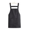 Breathable Sleeveless Apron Oil-Proof with Pocket Dirt-Resistant Workwear Comfortable Soft Catering Apron Baking