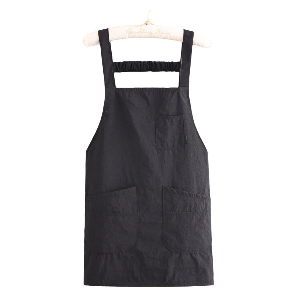 Breathable Sleeveless Apron Oil-Proof with Pocket Dirt-Resistant Workwear Comfortable Soft Catering Apron Baking