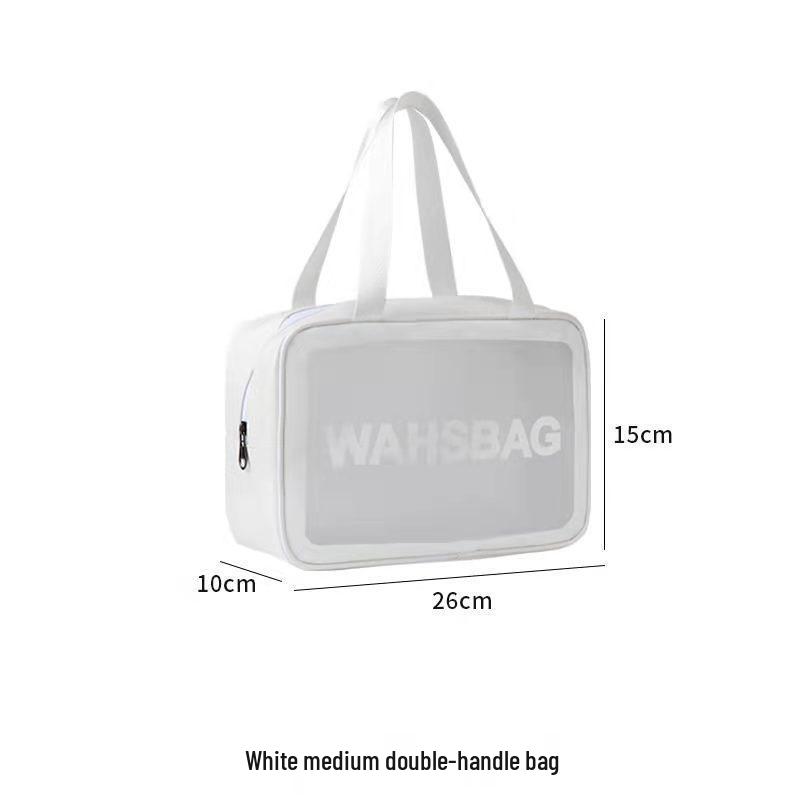 Матовая ПУ Прозрачная Дорожная Косметичка Большой Вместимости