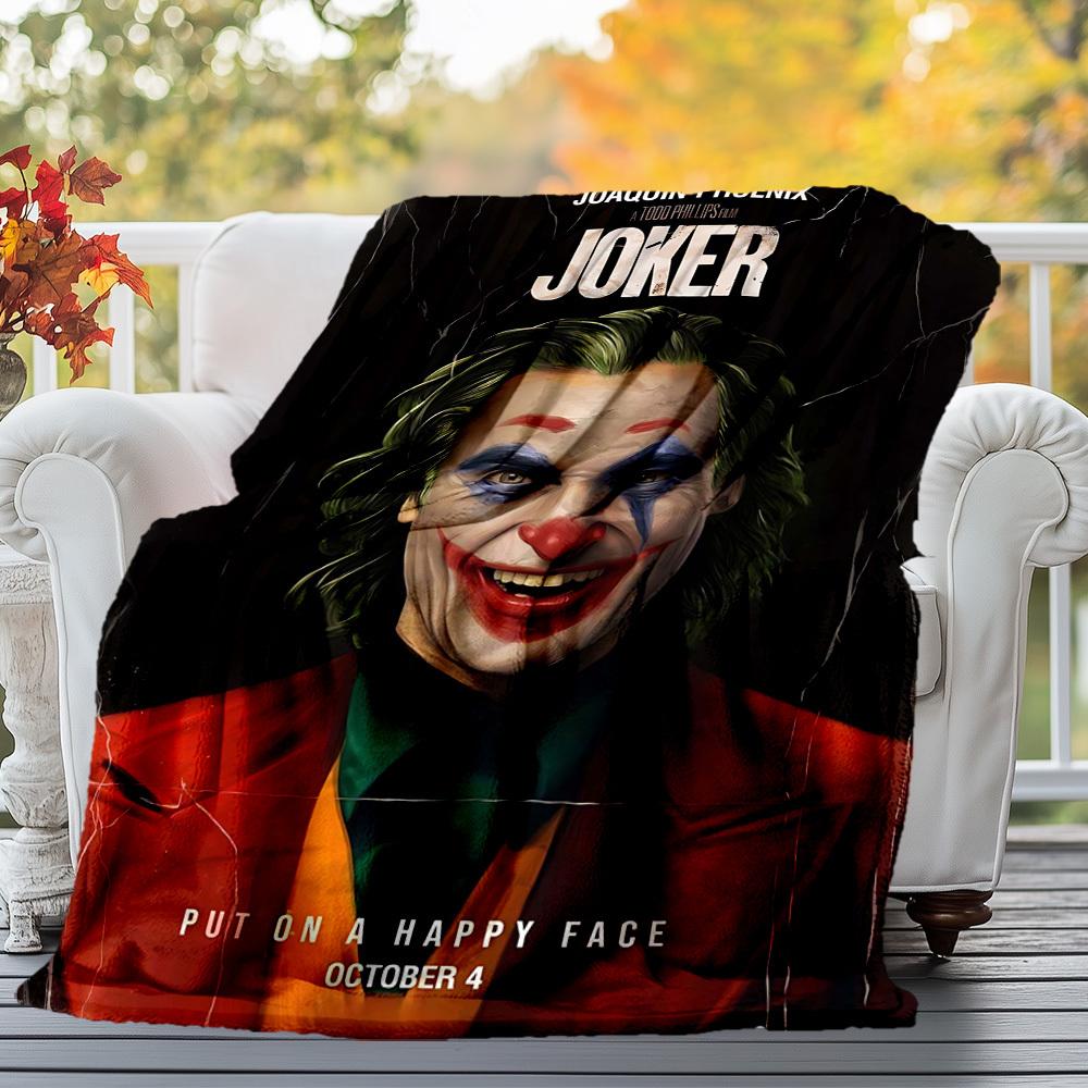 1pc Joker Joaquin PhoenixOutdoor Flannel Blanket Soft Plush Decor for Picnics, camping,Bedroom, Playroom, or Lunch Breakn1183A
