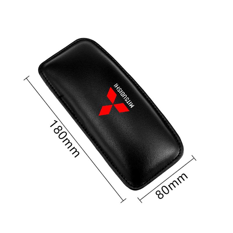 Leather Knee Pad Car Interior Pillow Comfortable Elastic Cushion For Mitsubishi ASX Lancer Pajero Outlander L200 EVO Lancer EX