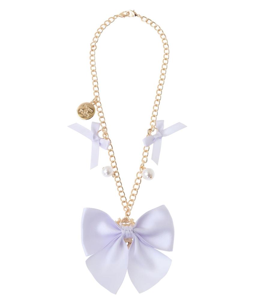 Шарм Maison de Fleur, Шарм-подвеска на сумку Bijou Ribbon с жемчугом, Женский, Цвет слоновой кости