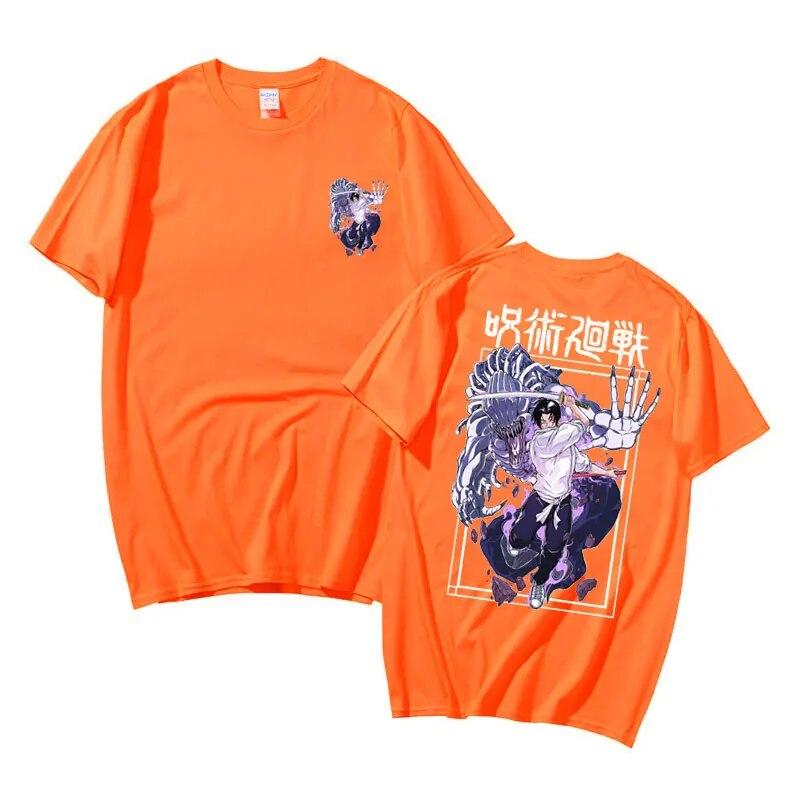 Anime Jujutsu Kaisen Yuta Okkotsu Graphic T-shirts Male Vintage Tshirt Short Sleeve Unisex Women Unisexga Cartoon Oversized T Shirt